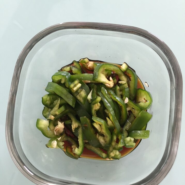 簡単!漬けるだけ★万願寺とうがらしの醤油漬★